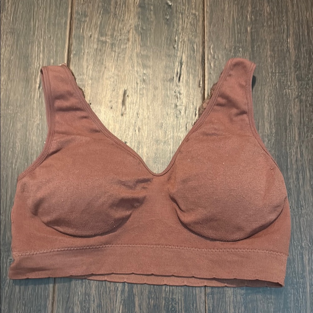 Seamless rust Bralette